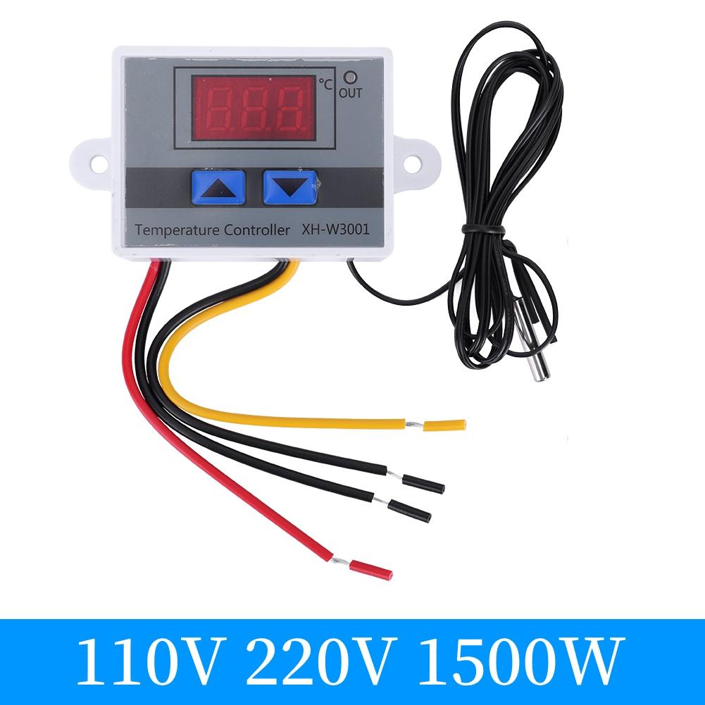 

XH-W3001 Цифровой Температурный Микрокомпьютерный Термостат 10A DC12V/24V AC220V с Датчиком Нагрев Охлаждение Температурный Термостат Переключатель Управления