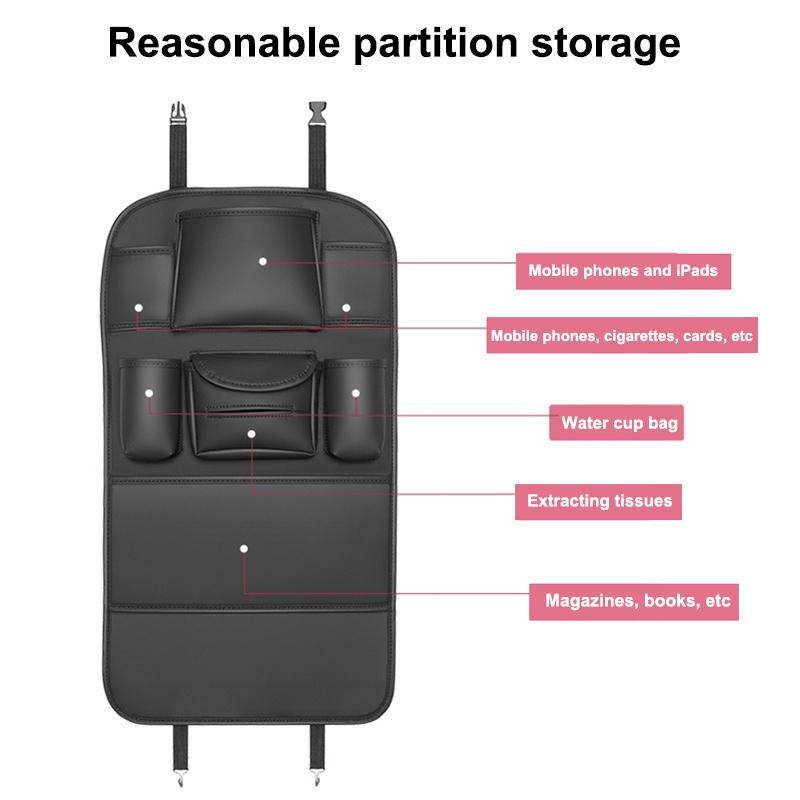 Car Organizer Back Storage Bag Anti-kick Pad For Porsche 928 Boxster Cayenne Panamera Carrera-GT 918-Spyder 968 Auto Accessories