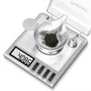 Mini Digital Scale 50g 0.001g High Precision Stainless Steel Jewelry Powder Scale with Calibration Weight