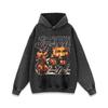 Unisex Oversized Washed Vintage Boxing Hoodie Streetwear Hip Hop Sweatshirt Winter Casual