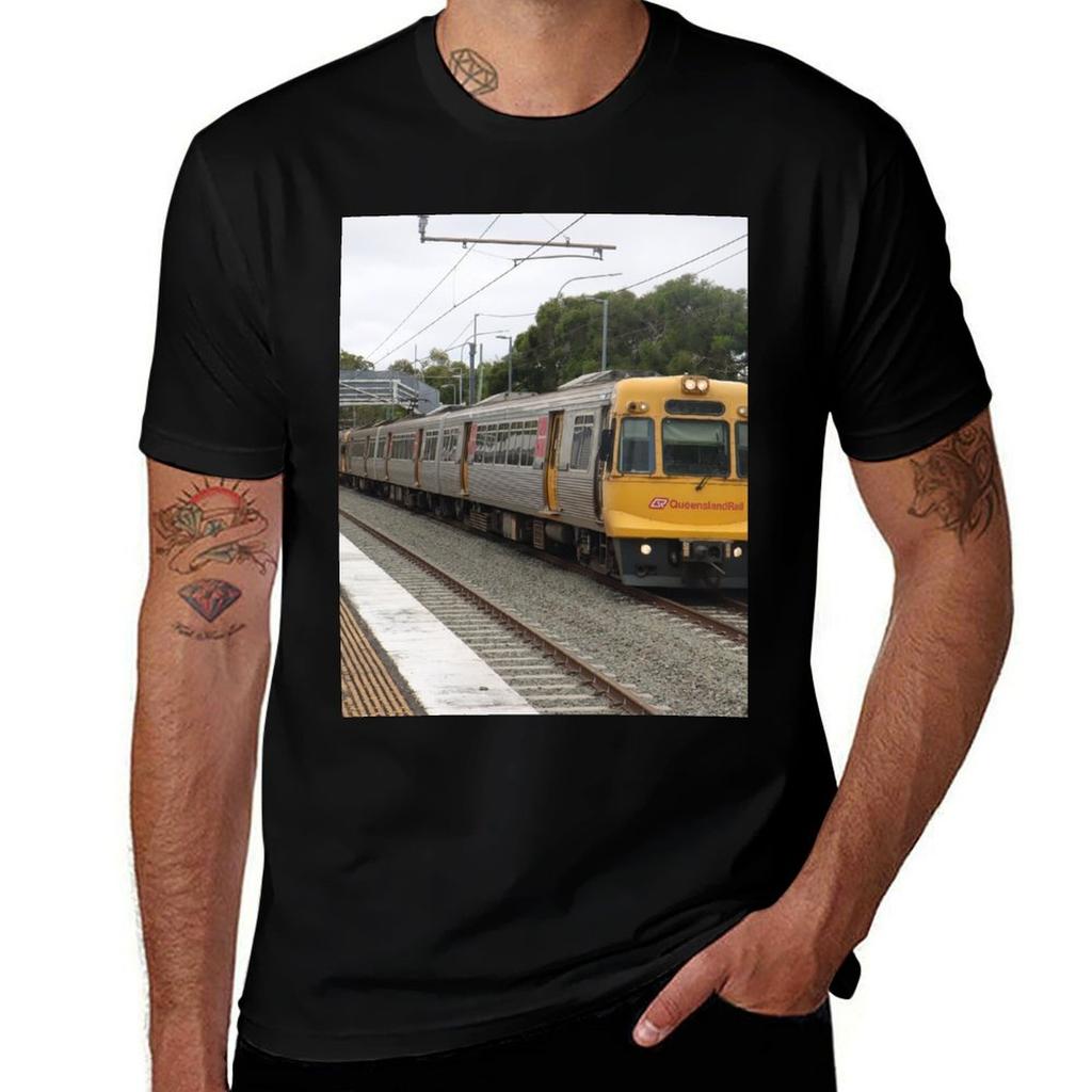 Queensland Rail Emu 47 At Trinder Park Brisbane Australia Tshirt T Shirts For Man Slim Fit Tshirt