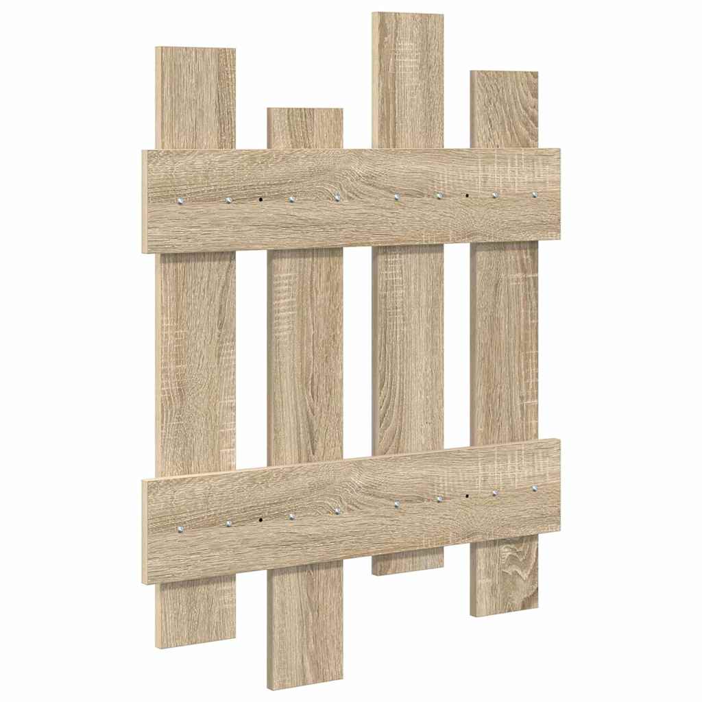 Wall Mounted Nightstand In Sonoma Oak 60 X 3 X 82 Cm