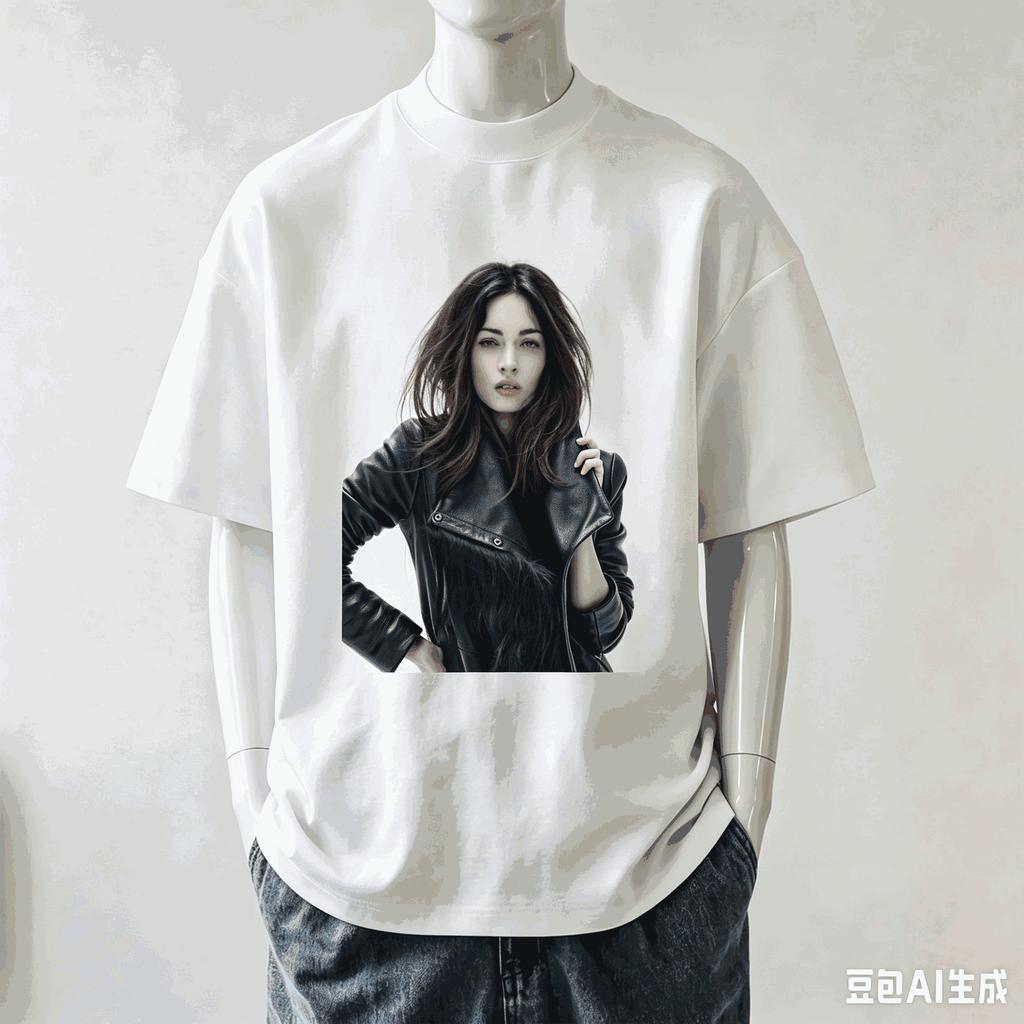 Megan Fox For Fan Gift Tshirt Unisex Unisex Harajuku Oversized Unisex Short Sleeve Streetwear High Quality Couples Soft Breathable