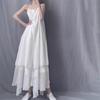 2025 Women's Summer Cotton-Linen Sleeveless Dress: New Literary Style, Mid-Length, Irregular Swing Skirt
