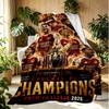 Football team.C Pattern Blanket for Home Decoration, Bed, Sofa, Car Travel, Camping, Suitable for All Seasons, Birthday Christmas Gift