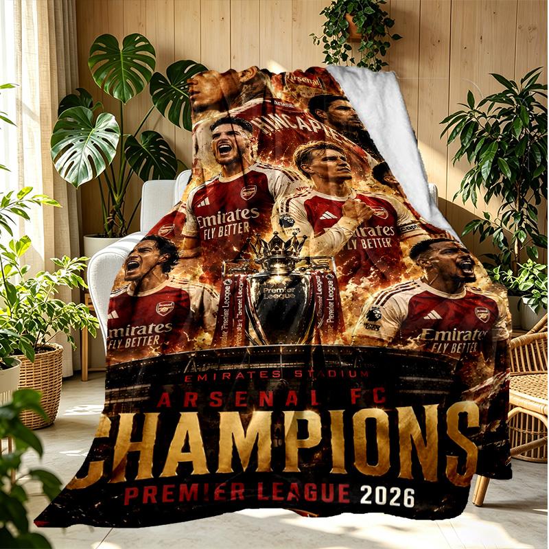 Football team.C Pattern Blanket for Home Decoration, Bed, Sofa, Car Travel, Camping, Suitable for All Seasons, Birthday Christmas Gift