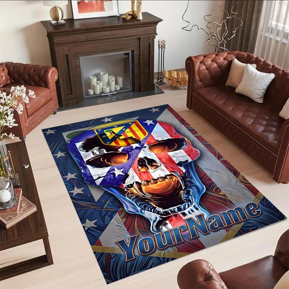 Atletico Madrid Customizable Name Carpet Design for Playrooms Dining Room Kitchen Study room Antislip Carpet Anime Office Decor Spiritual Gift