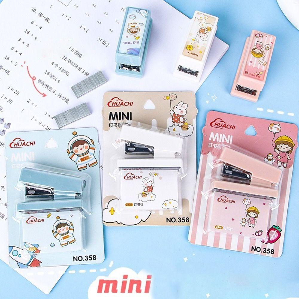 Mini Stapler PC Mini Stapler Set Kawaii Binding Tools