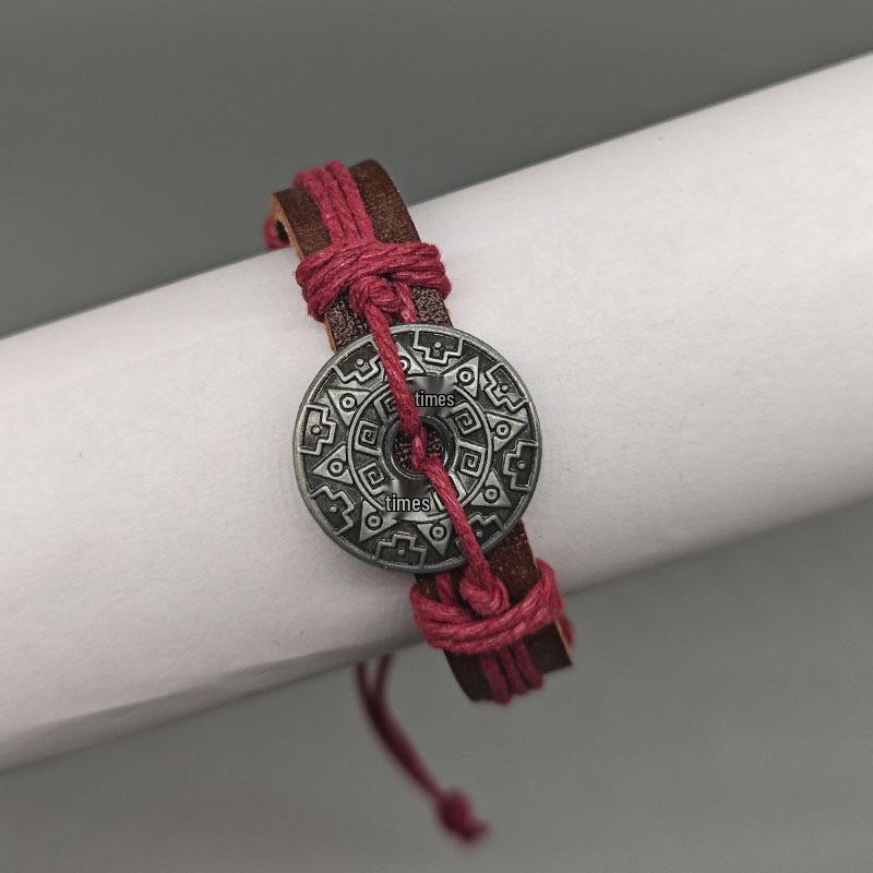 Adjustable Woven Alloy Vintage Leather Bracelet for Men & Couples - Besties Edition