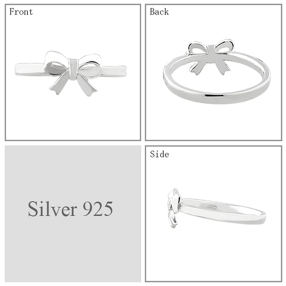 Shinjuku Gin No Kura Simple Ribbon Silver 925 Ring, Size 7, Women's