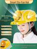 Six-Fan Multifunctional Cooling Hat with Solar Bluetooth Headlamp