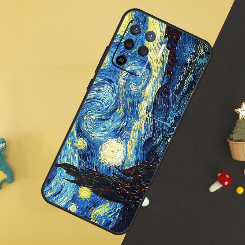 Van Gogh Art Oil Painting For OPPO A79 A58 A78 A98 A53S A57S A54S A74 A94 A17 A77 A5 A9 A96 A76 A16 A52 A72 A15 Case