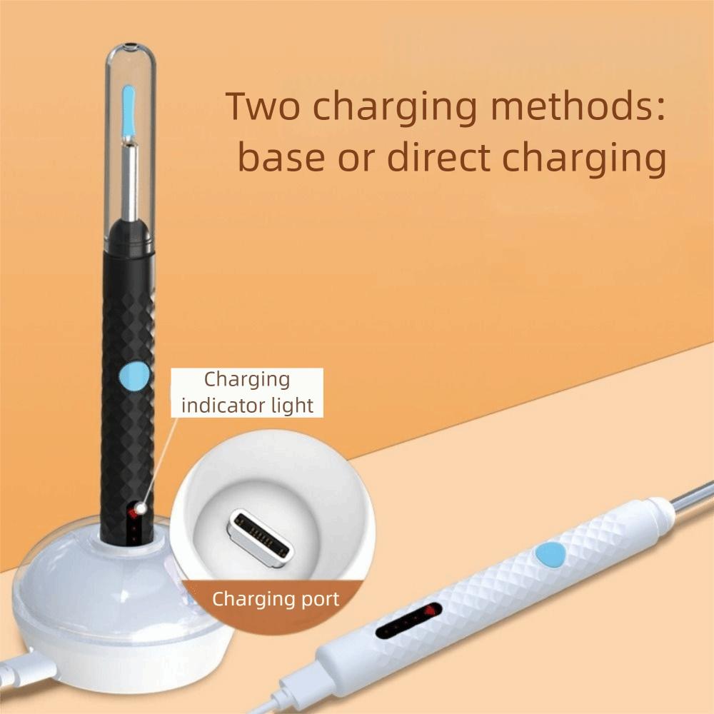 Ultra Thin 4.2mm Visual Endoscope Camera 1080P Visual Wireless Otoscope  Ear Hair Inspection