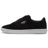 Suede Classic Metal Badge 'Black White' Men's 370081-01
