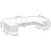 VidaXL Garden Lounge Set with Cushions 10 Pcs Grey Wicker 3262020