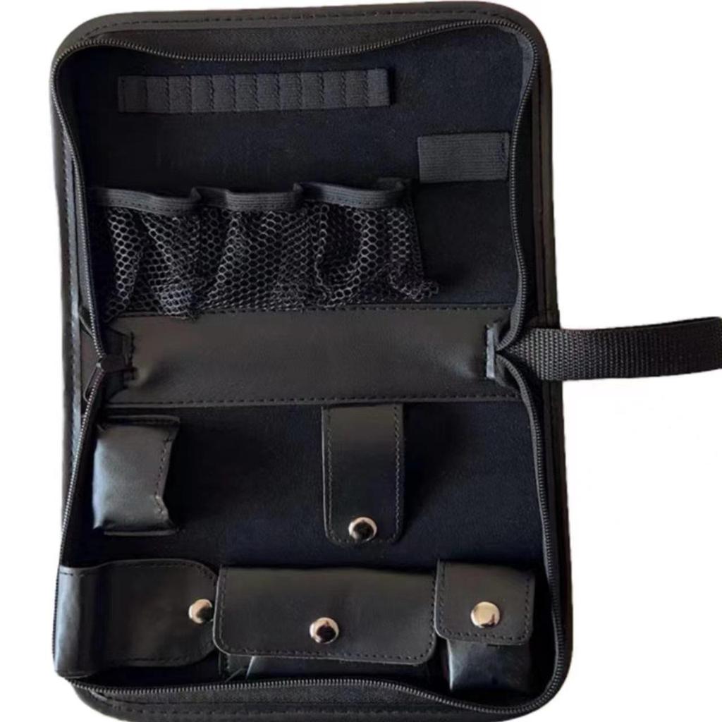 Leather Golf Tool Bag - Multi-functional, Large Capacity, Convenient Carry with Logo Print