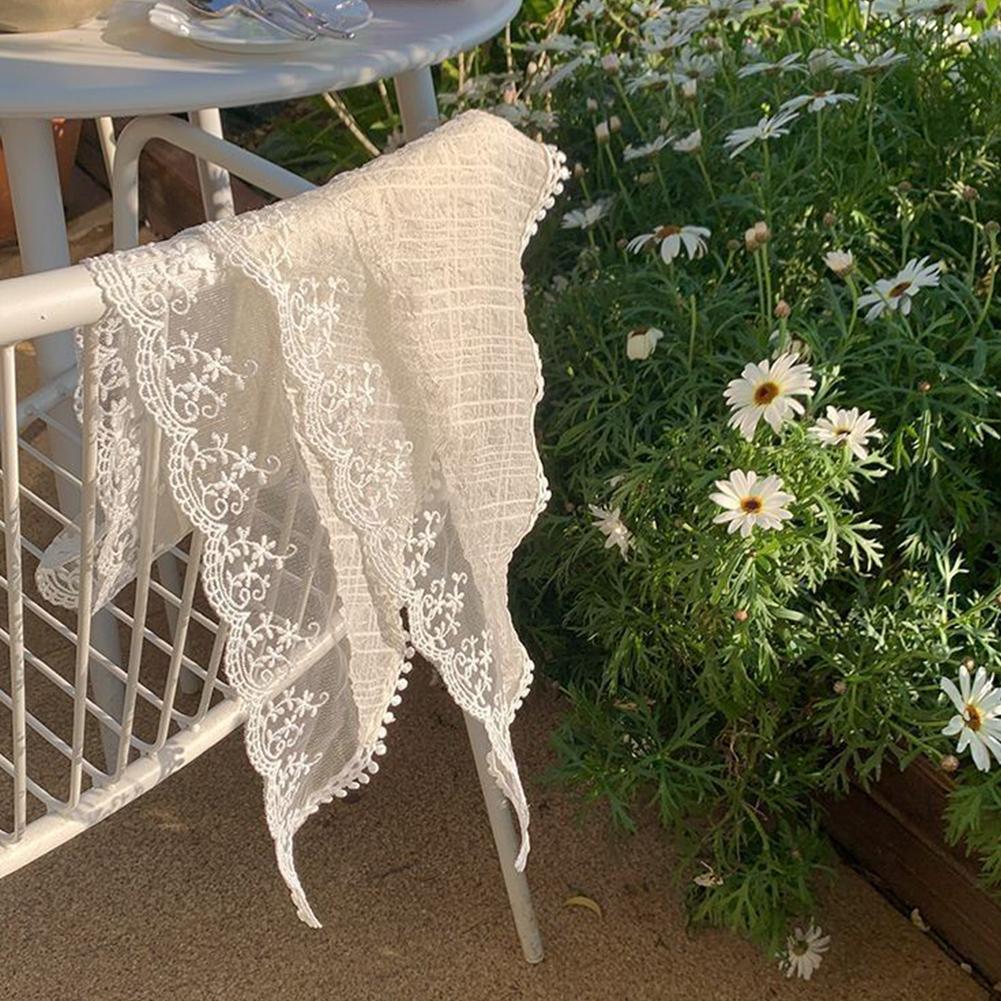 Women's Lace Scarf Headband for Women Non Slip Floral Lace Hair Kerchief Head Scarf for Hair Styling Photo Hair Accessories