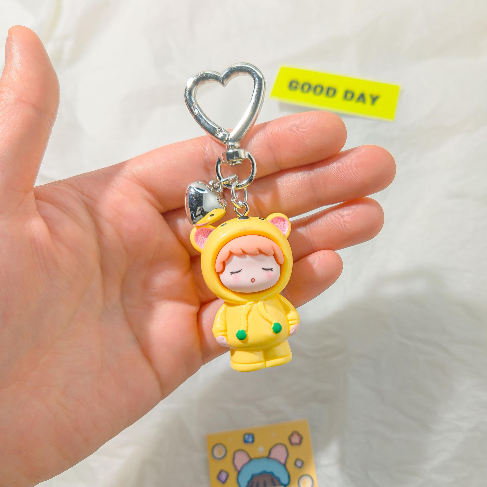 

Милий брелок у вигляді ведмедика - К65 Застібка-кішка, Дівоче серце, Студентський аксесуар, Шарм для сумки, Подарунок для найкращої подруги