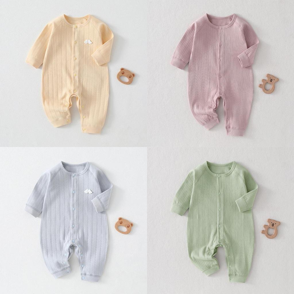 Baby Cotton Romper With Bonefree Design For Newborns And Infants