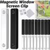 Magnetický Klip na Okenní Síťku Rezuvzdorná Přezka pro Upevnění Bez Vrtání Pro Okna Dveře s Moskytiérou Ochrana proti Hmyzu Bez Hřebíků
