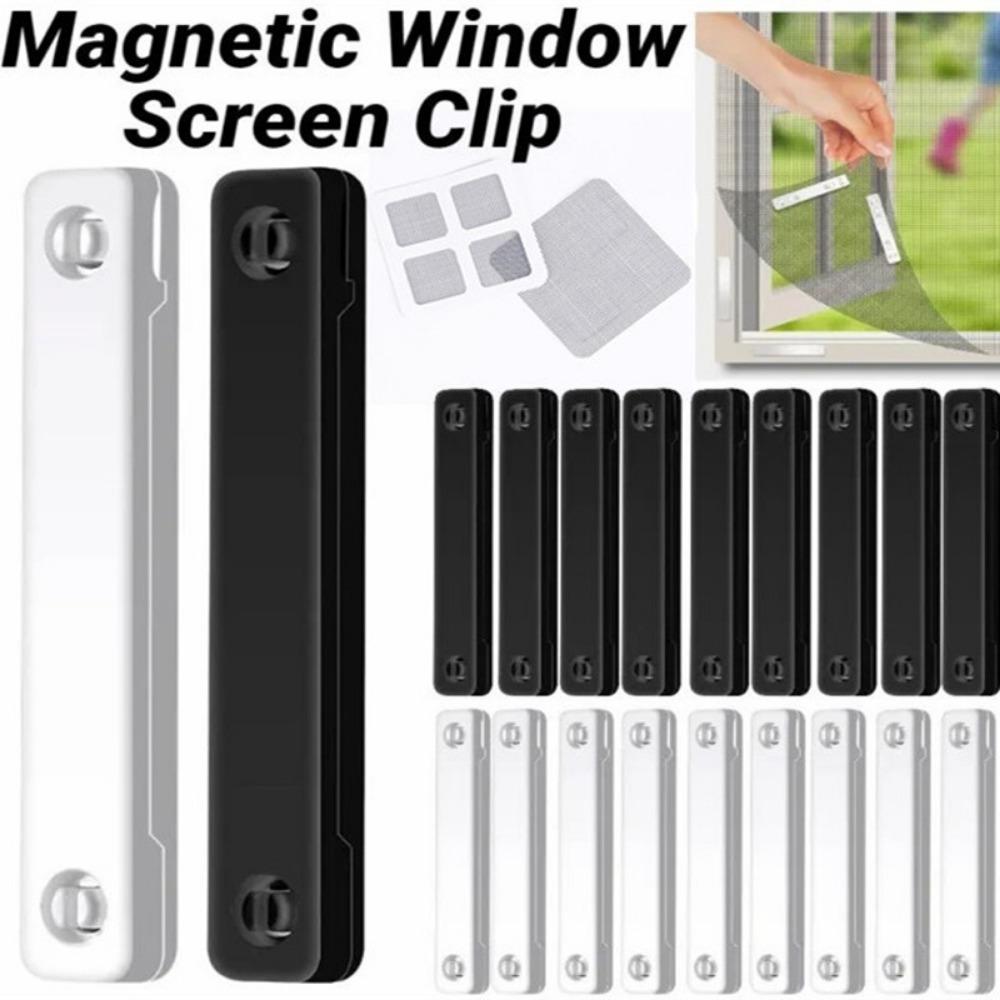 Magnetický Klip na Okenní Síťku Rezuvzdorná Přezka pro Upevnění Bez Vrtání Pro Okna Dveře s Moskytiérou Ochrana proti Hmyzu Bez Hřebíků