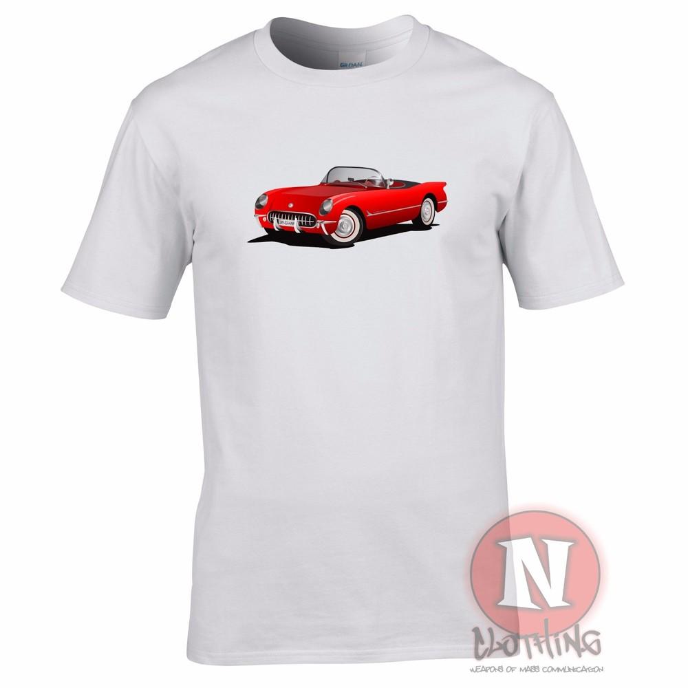 Chevy Corvette Classic American Sports Muscle Car Motoring TShirt Retro Auto 2XL