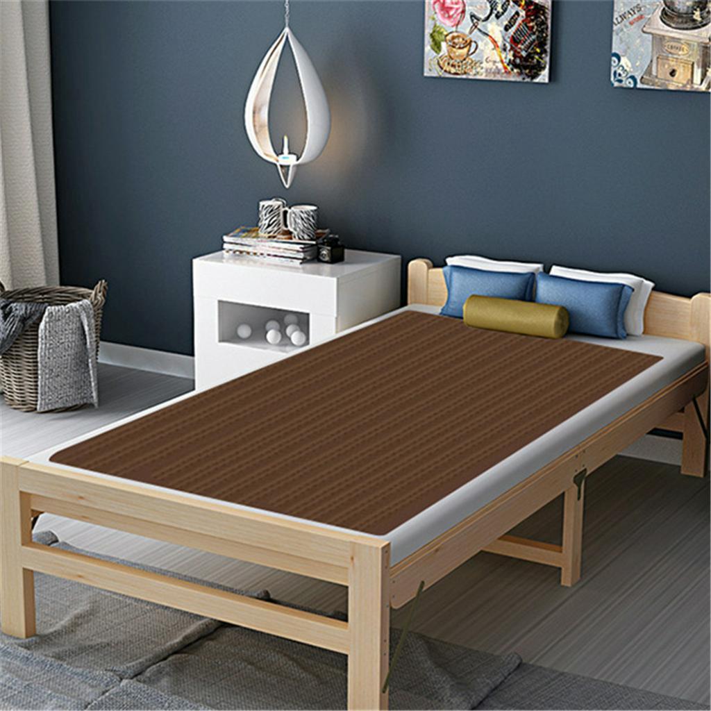 120W 4 level Electric Heated Blanket Warm Over Throw Fleece Rug Digital Timer Controller