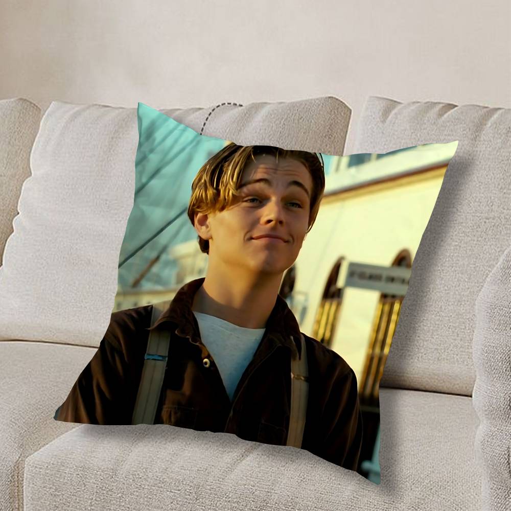 L-Leonardo D-Dicaprio YoungS Pillow Case Sofa Living Room Bedroom Headboard Backrest Cushion Square Cushion Nap Time