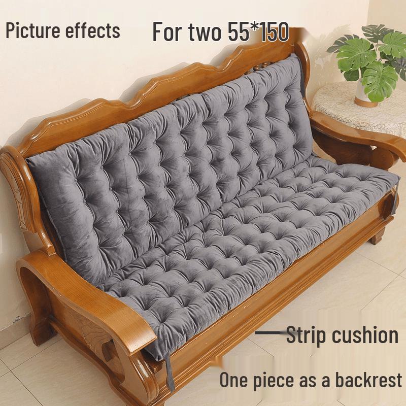 Solid Wood All-Season Thickened Rosewood Sofa Cushion for 1-4 Persons