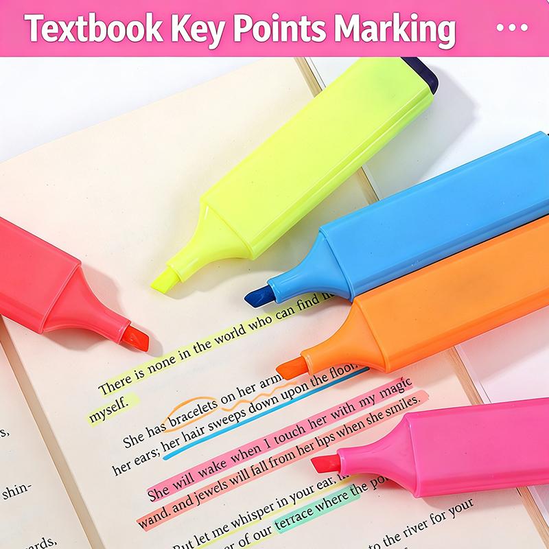 Highlighter Pens 4/6/8 Colors Color Key Light Drawing Note Taking Japanese Marker