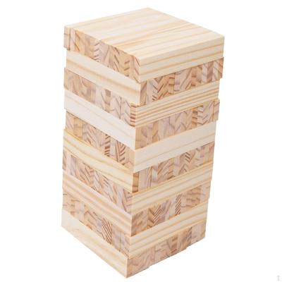 100Pcs Turm Block Tumbling Türme Familie Spiel Gebäude Set Holz Blöcke für Gebäude