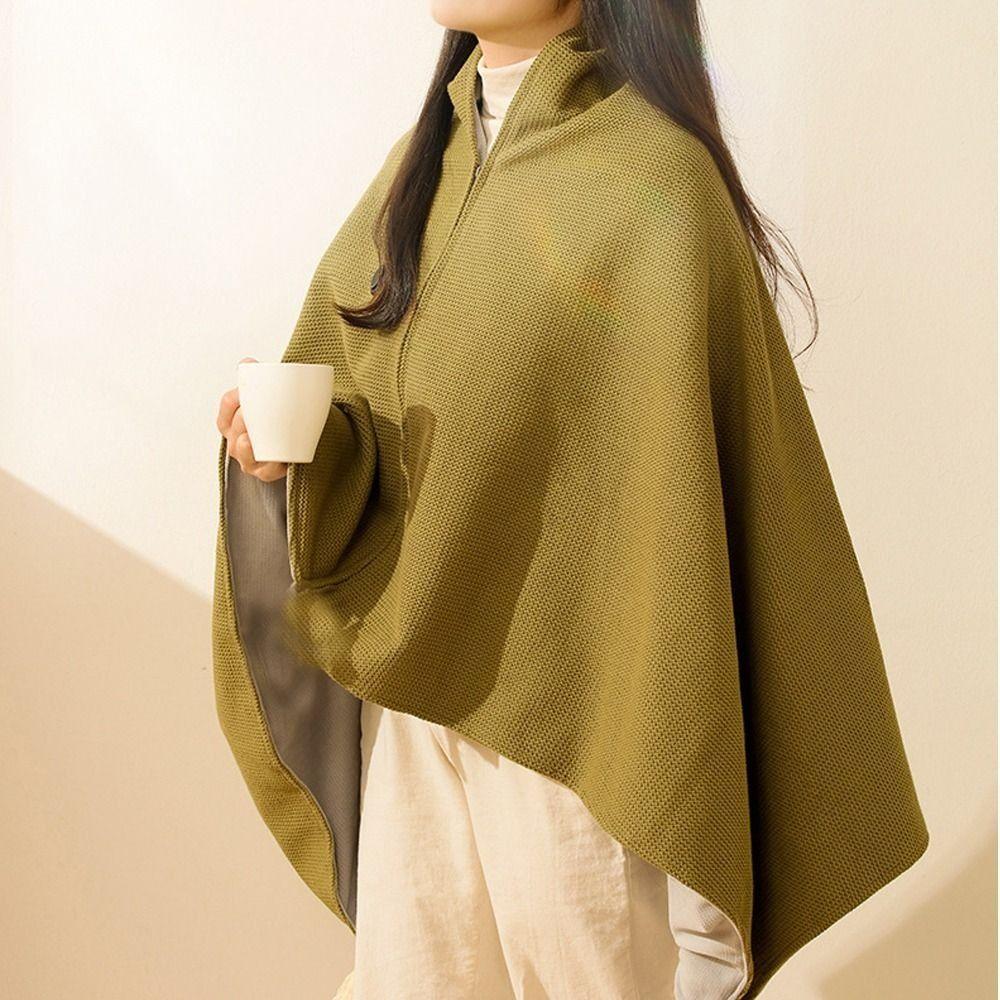 Fashion Wearable USB Electric Heated Blanket Washable Portable Warm Shawl 3 Heating Levels Heating Lap Blanket Office