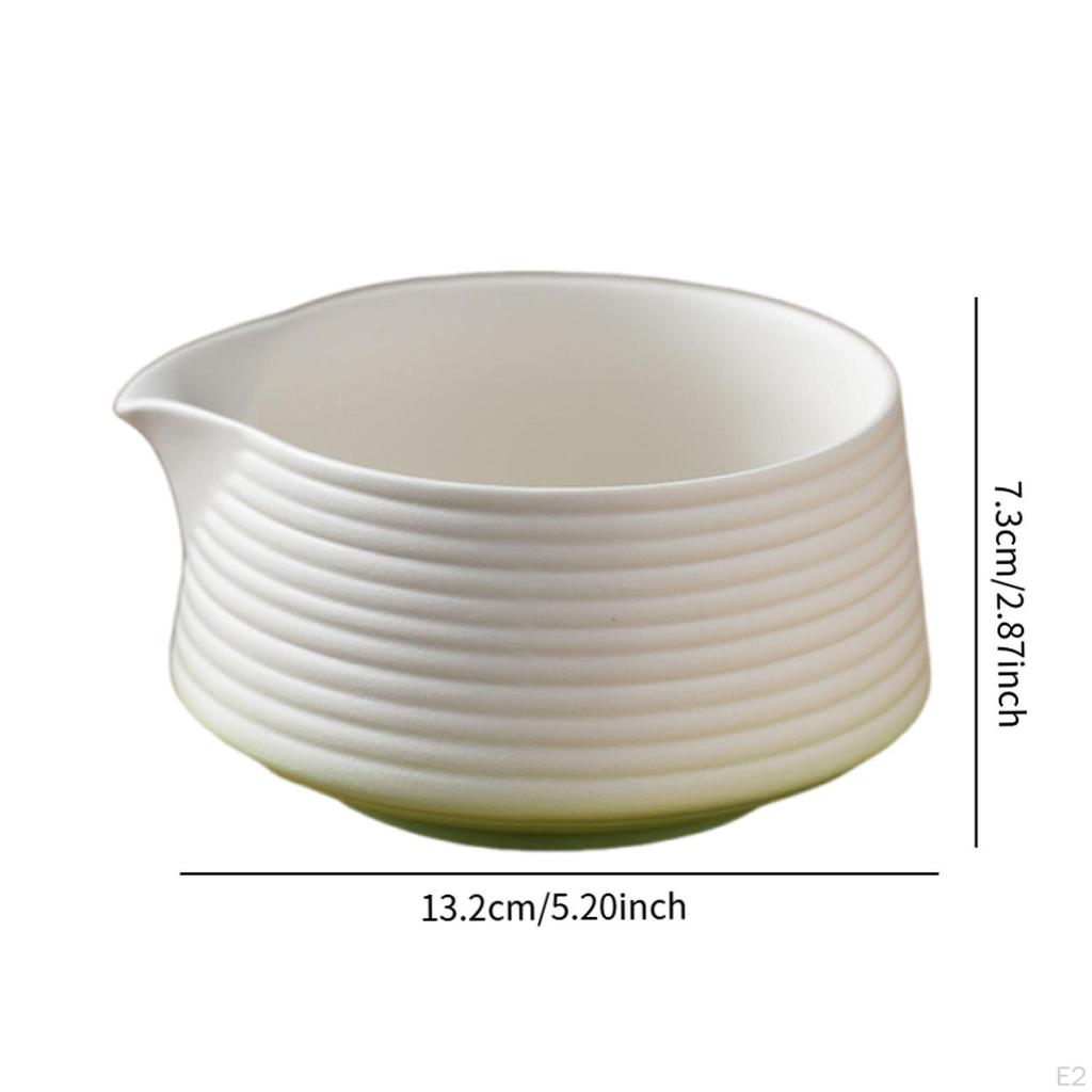 Matcha Bowl Accessories Gifts with Pouring Spout Traditional Tea Cup for Room