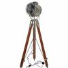 Handmade Chrome Finish Floor Lamp with Designer Tripod Stand for Home and Office Decor, 177.8 Cm