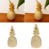 2pack Resin Pineapple Ornaments Desktop Decoration Ornament for Cafe/Bar/Office/ Bedroom/ Living
