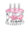 Copper Princess Crown Charm Cake Trojan Bead Pendant Compatible With Authentic Necklaces Bracelets Women Jewellery Birthday Do It Yourself Gift