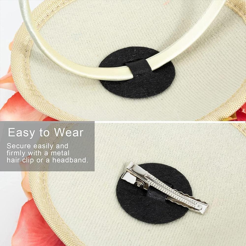 Grande Copricapo di Fiori Fascia Cappelli per Donne Cappello Fascinator Costume da Matrimonio