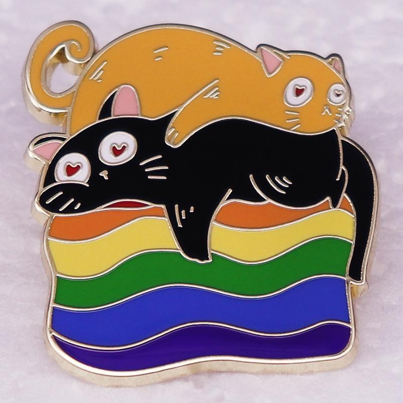 Adorable Lazy Cat Meow Brooch - Pet Accessory Gift