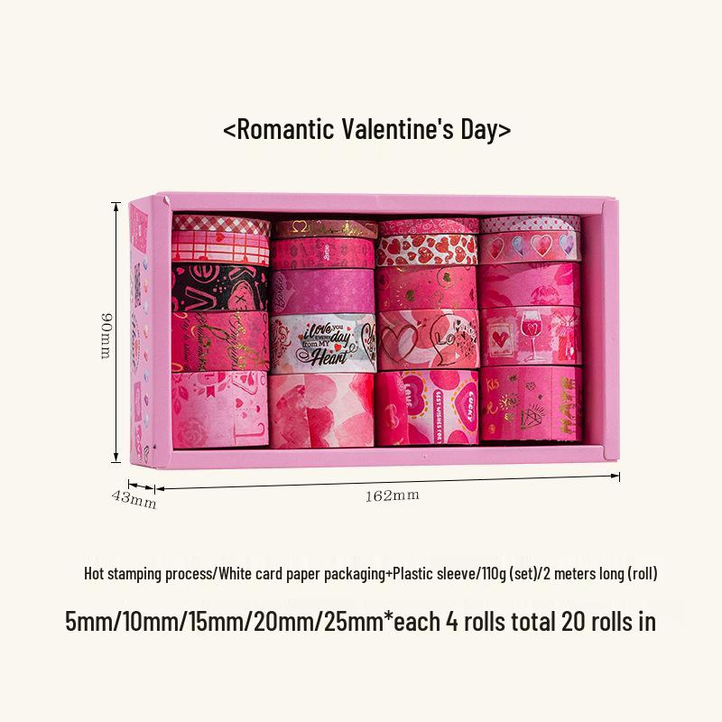 Festive Washi Tape Collection: Christmas, Valentine's, Starry Sky, Winter Sonata, DIY Hot Stamping