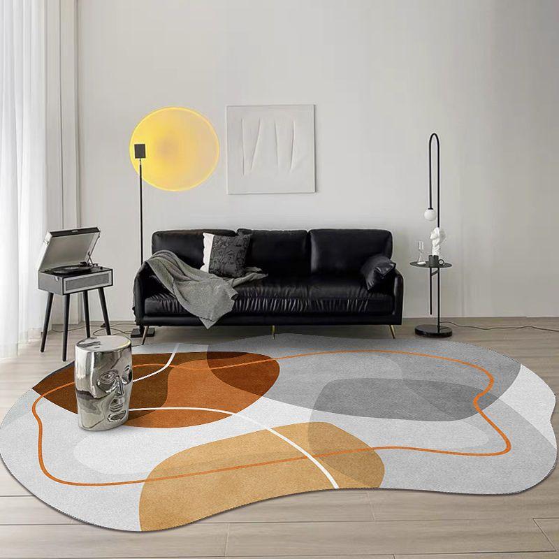 Skandynawski Dywan Luksusowy do Salonu Nowoczesny Prosty Styl Dekoracja Sypialni Dywan o Nieregularnym Kształcie Domowy Dywanik Miękki Mata Podłogowa na Dużą Powierzchnię