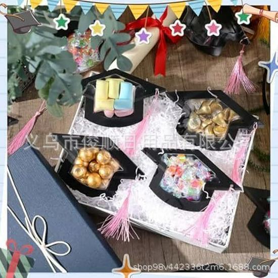 

Portable Graduation Cap Candy Dome - Creative Graduation Gift Single Candy Dome Cap