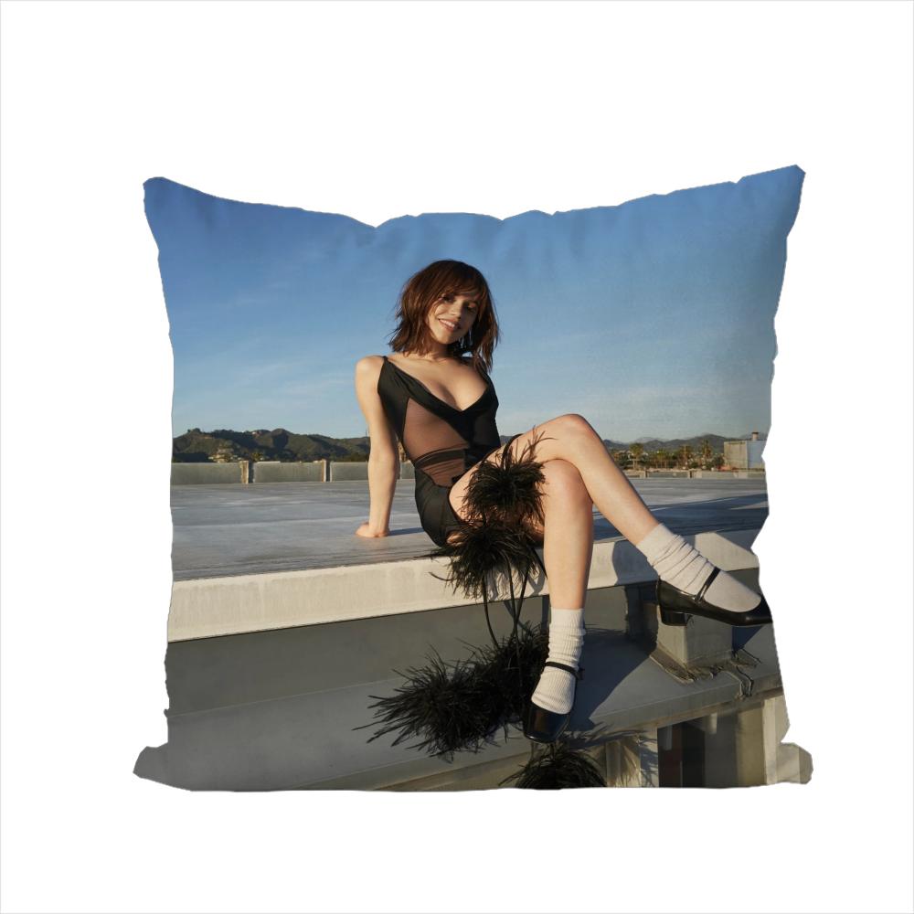 

Movie JJenna Ortega Pillow Case For Car Sofa Decorative Home Doublesided Print Plush Square Throw Pillow Cushion Cover 30x30cm