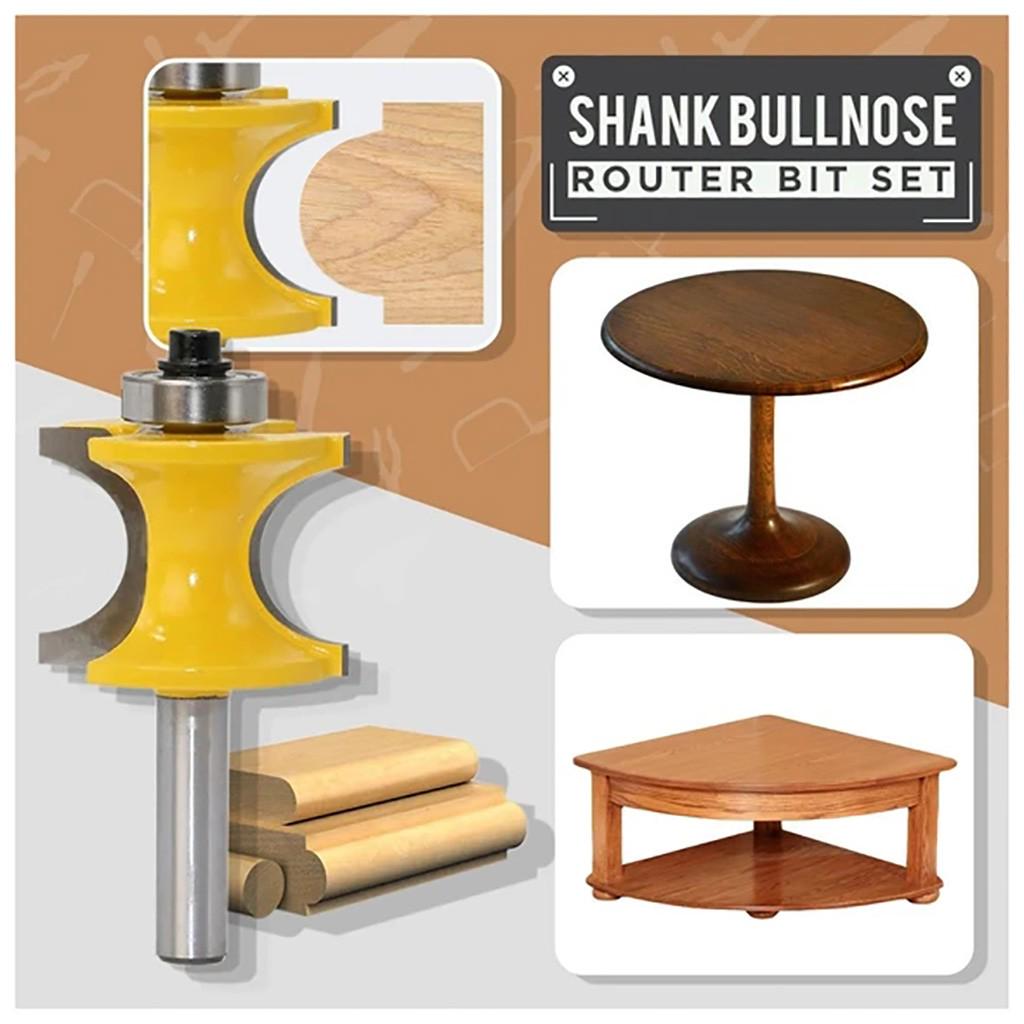 

[БК] Хвостовик Bullnose Бусина Колонна Лицевая формовка Маршрутизатор Бит для деревообрабатывающих инструментов