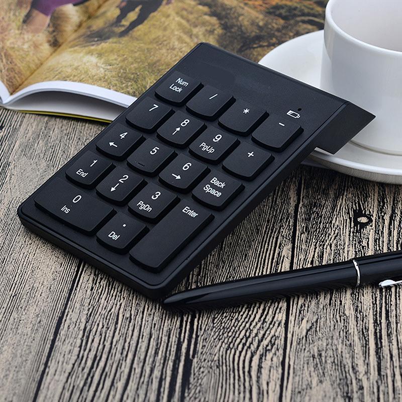 Slim Wireless Mini Usb Numeric Keyboard 2.4G Digital Keyboard 18 Keys For Accounting Teller Bank