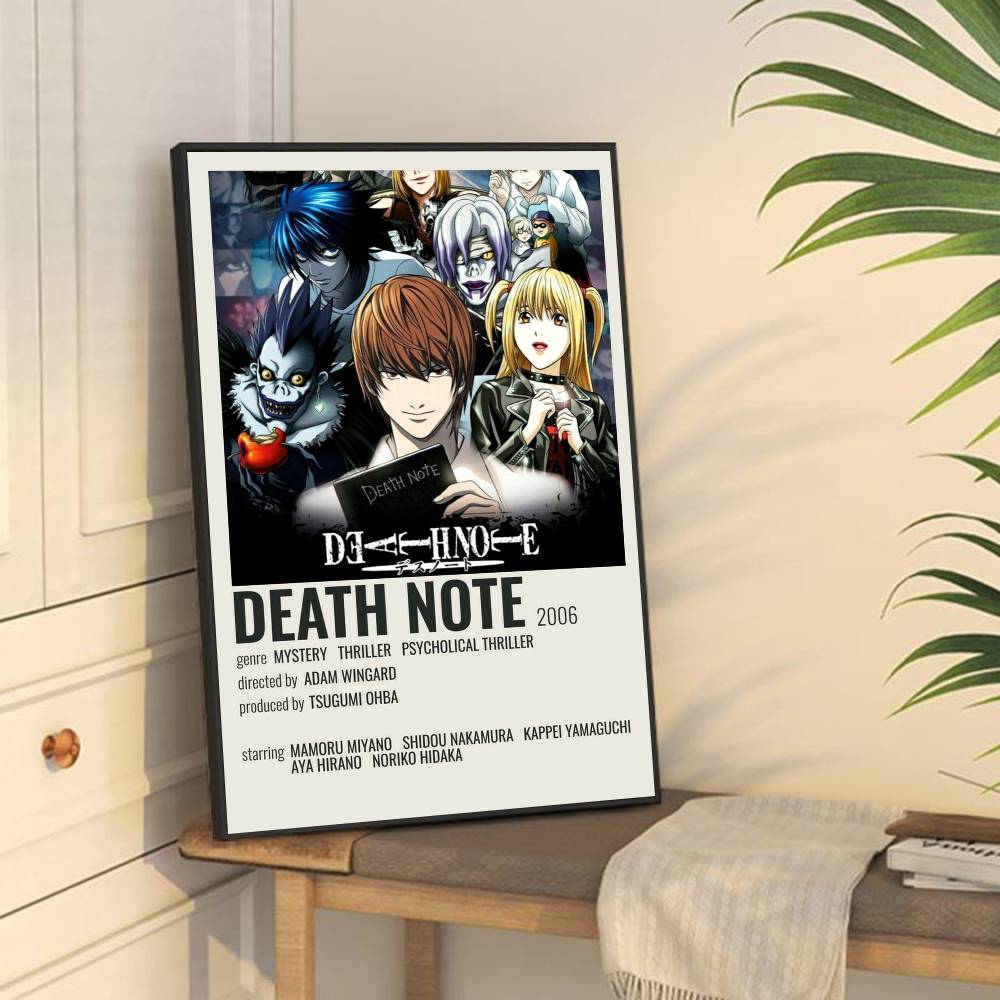 Japaese Anime DEATH NOTE Anime Posters Sticky Whitepaper Sticker DIY Room Bar Cafe Kawaii Room Decor