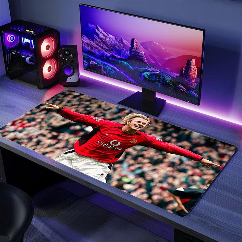 Beckham Mouse Pad, Large Gaming Desk Mat, Non-slip XXL Mousepad for Laptop & Tablet, Mini PC Playmat with Stitched Edges