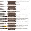 Nail Glue Phototherapy Brush UV Gel Painting Pen Nail Art Drawing Liner Brush Metal Manucure Professionnel Brushes Tools