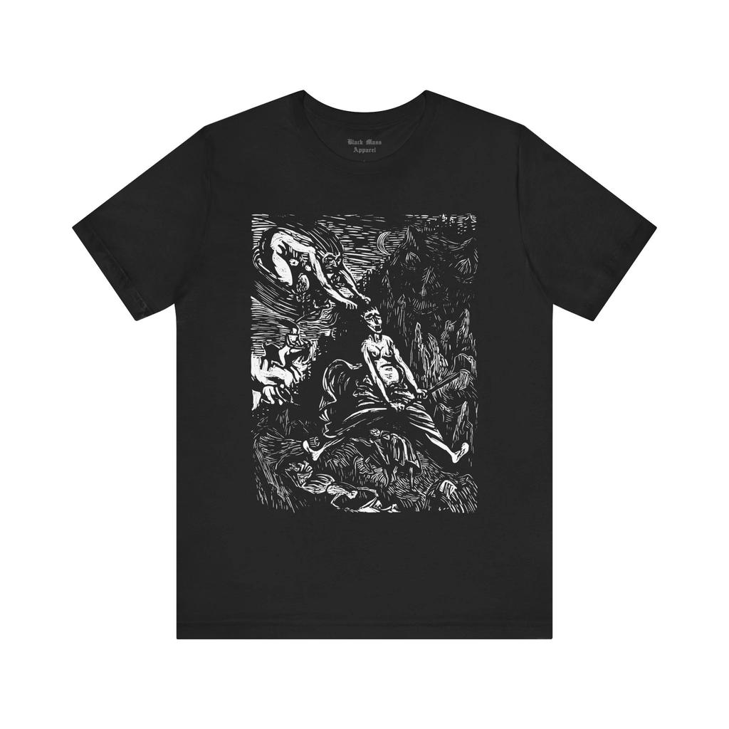 Hexerite Ernst Barach Art Retro Mystery Shirt Witchcraft T-shirt Magic Creepy Art Witch Gothic Men's and Women's T-shirt