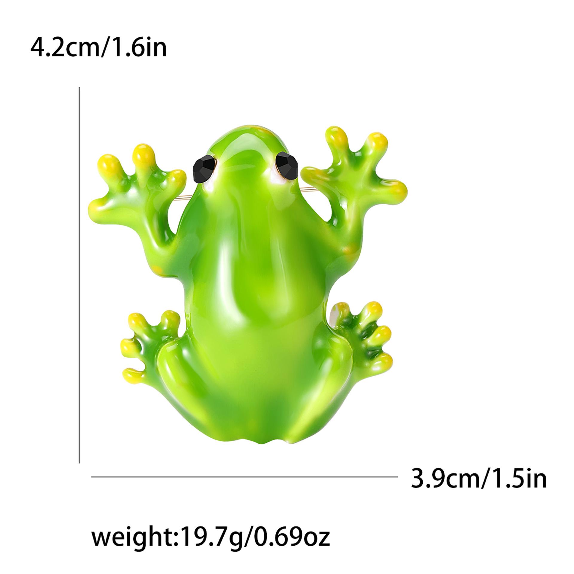

Модная зеленая лягушка-эмаль Брошь Простая Маленькая Свежая Животная Булавка Женская Одежда Корсаж Ювелирные Изделия