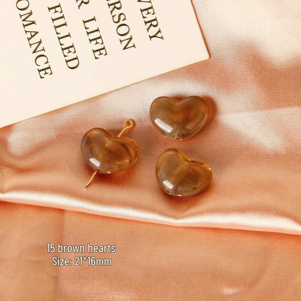 Dreamy Resin Star Heart Beads for DIY Jewelry Making